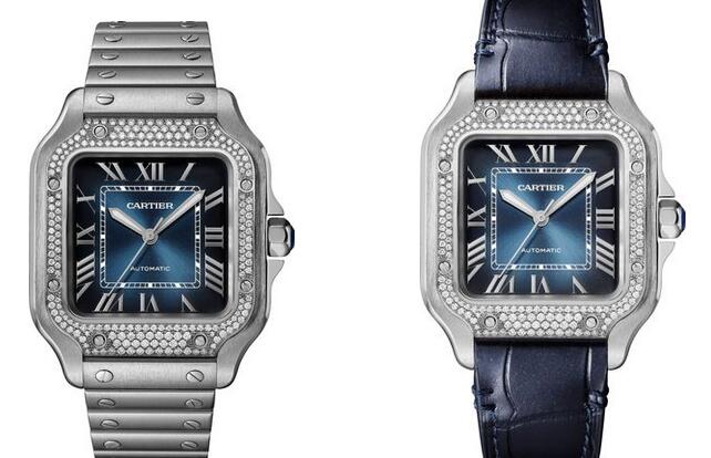 Classic US Perfect Santos De Cartier Replica Watches Set Off Extraordinary Taste